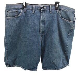 Wrangler jean shorts 48 blue denim men's relax fit